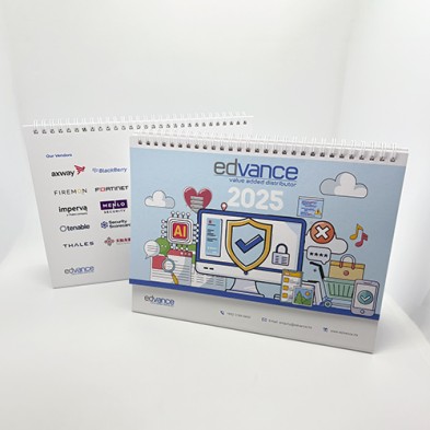 Desktop corporate calendar-Edvance 